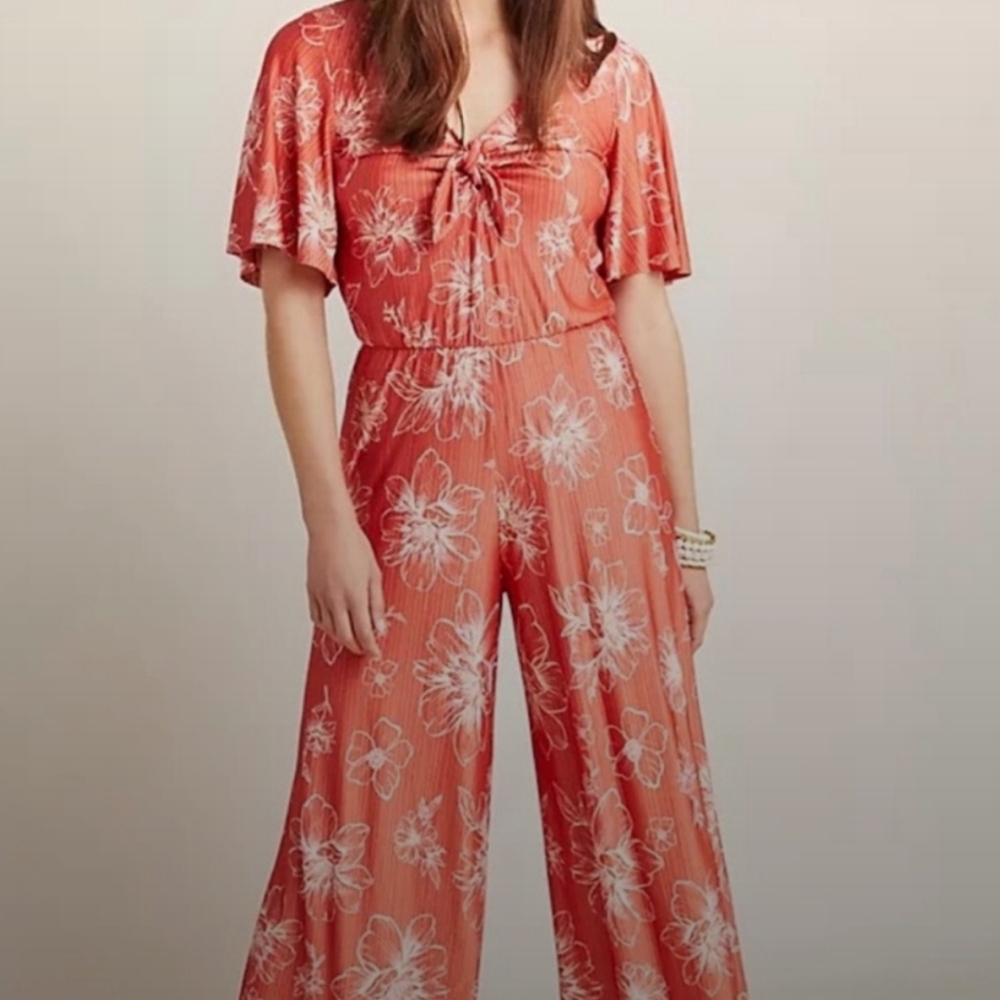 Anthropologie X Farm Rio Jacobella Floral Jumpsuit